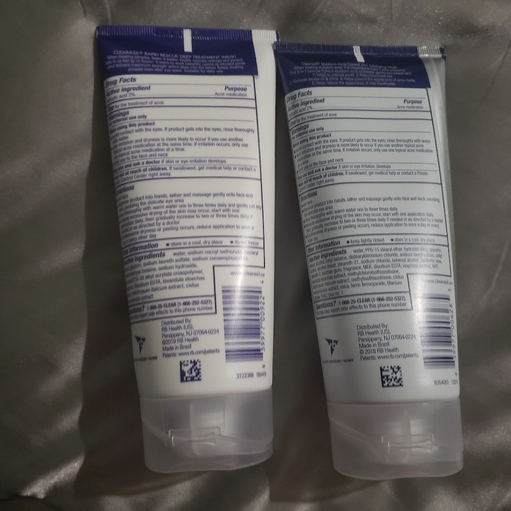 Two Clearasil Cleansers